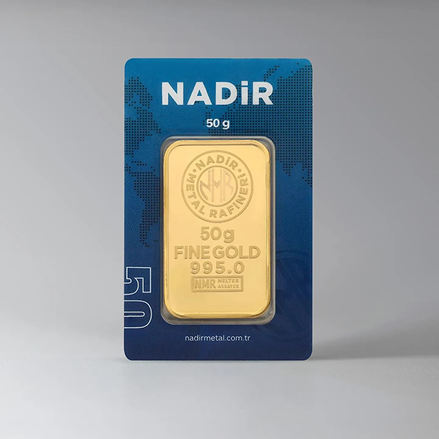 50 Gram Külçe Altın - 50g 995 50 Gram Külçe Altın - 50g 995 saflık altın ürünü